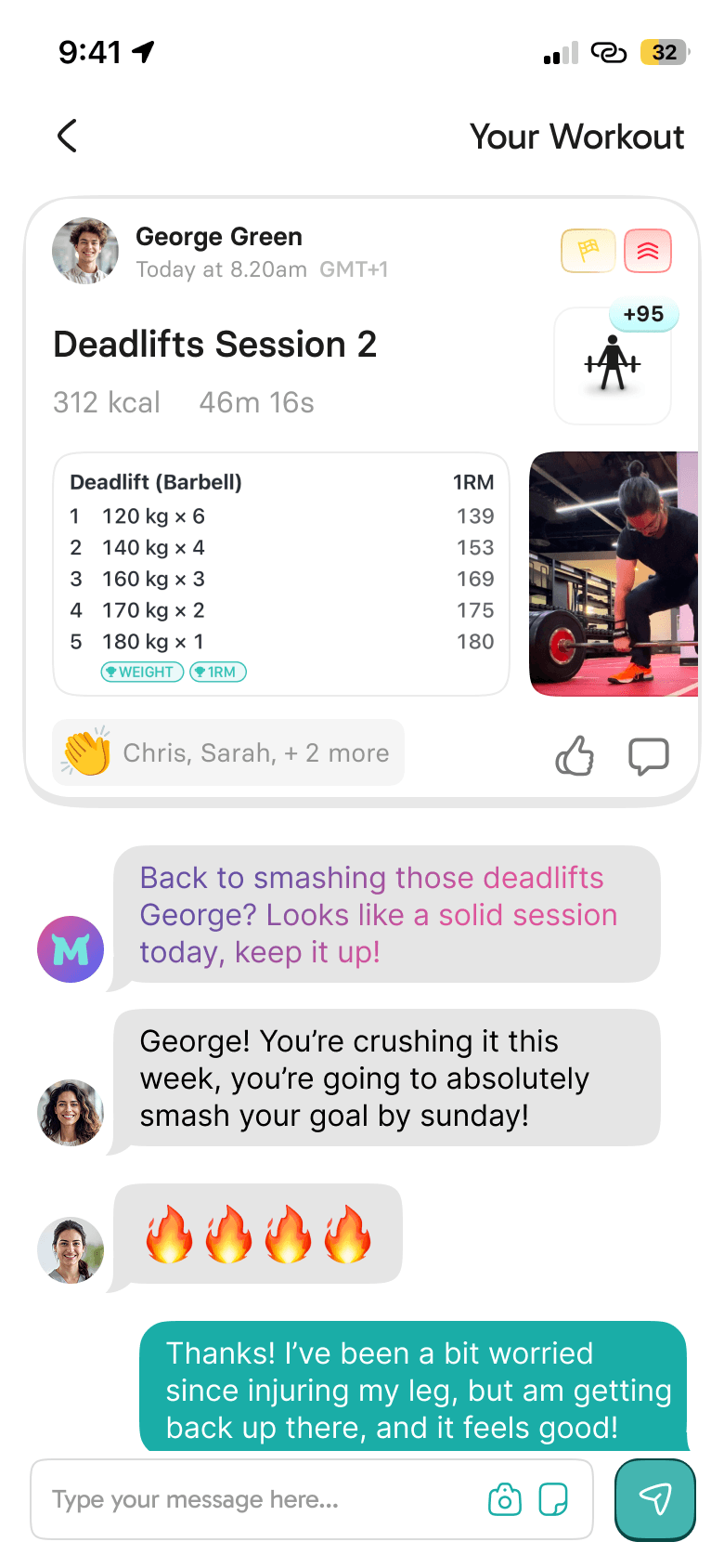 Motion weekly fitness goal + tamagotchi style pet